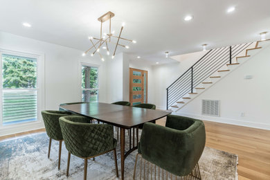 Dining room - 1950s dining room idea in Raleigh