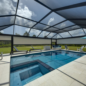 Six Motorized Roll Screens