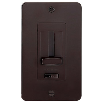 Kichler Face Plate and Trim for 4DD/6DD LED Driver and Dimmer, Brown