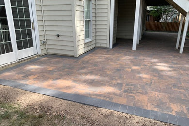 Paver patio with Stone ridge Oyster blend color