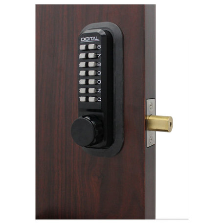 Lockey 2210 2000 Series Keyless Entry Single Combination - Jet Black