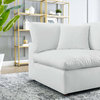 Sofa Corner Chair, Faux Vegan Leather, White, Modern, Living Lounge Hospitality