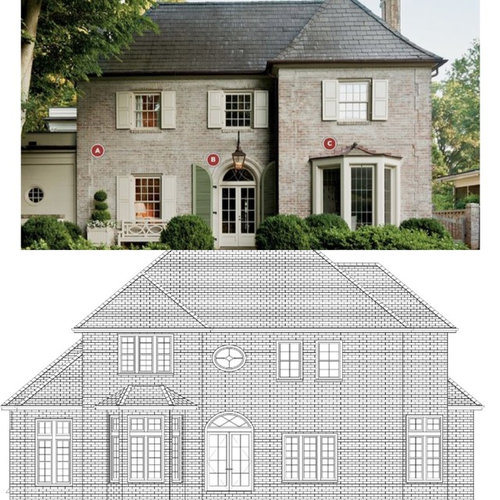 Off centered window (front of house) on new construction