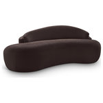 Meridian Furniture - Caspian Upholstered 79" Loveseat, Brown, Chenille Fabric - Indulge in the allure of the Brown Caspian Loveseat by Meridian Furniture. Its captivating design and luxurious Brown elevate any space with effortless elegance. Crafted with precision and durability in mind, this stunning piece becomes the focal point of gatherings, fostering moments of connection and warmth. Embrace sophistication and style with the Caspian Loveseat, a testament to exquisite taste and timeless beauty.