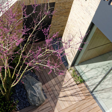 Top view of the atrium garden