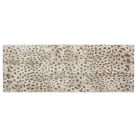 Weave & Wander Vanhorn Animal Print, Brown/Ivory/Tan, 2'10"x7'10"