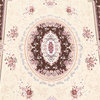 Tabriz Oriental Machine-Woven Persian Design Area Rug, Beige, 9'8"x6'7"