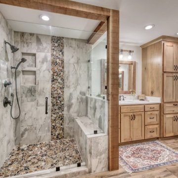 Rustic Master Bathroom Remodel