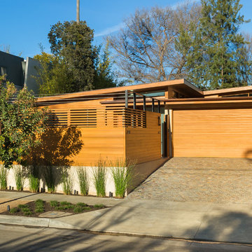 Southwest Street View with Awnings Closed