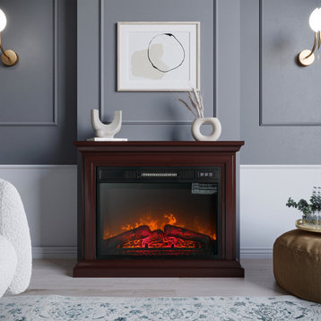 1400W Indoor Fireplace Heater With Remote
