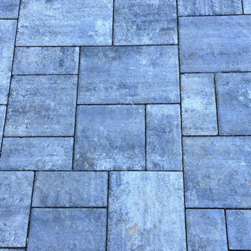 Raised Paver Patio with Hot Tub pad