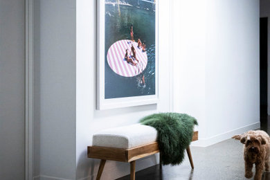 Photo of a midcentury home design in Melbourne.