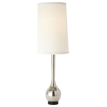 Bulb Vase Nickel Table Lamp