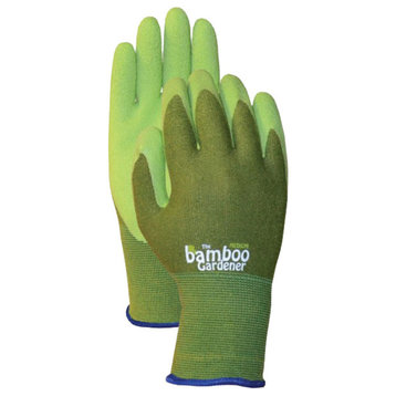 Bamboo Rubber Palm Gloves, C5301, Large