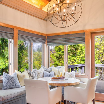 Wasted Space to Functional Breakfast Nook/Office