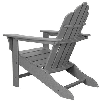 Hanover All-Weather Adirondack Chair, Gray