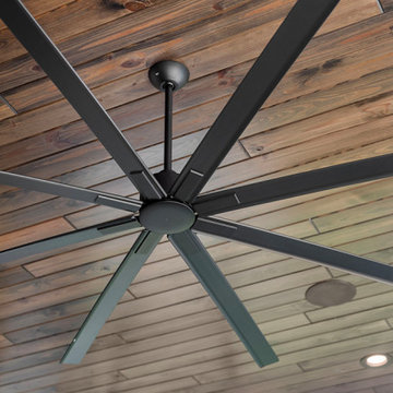 River Shores Trail - Southern Pine Ebony Wood Ceilings Talon Home Builders