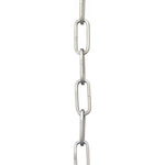 Progress Lighting - 48" 9-gauge Galvanized Finish Square Profile Accessory Chain - Customize your lighting design with the 48-Inch Galvanized Square Profile Accessory Chain ideal for a variety of style settings.