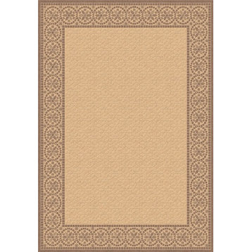 Dynamic Rugs Piazza 2745 Solid Color Rug, Natural Brown, 7'10"x10'10"