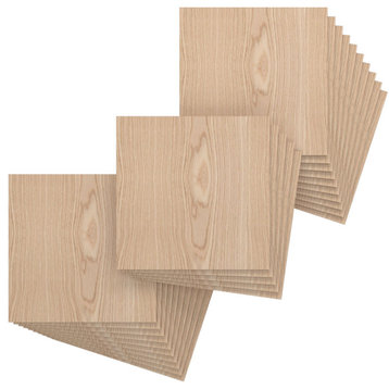 15 .75"Wx15 .75"Hx.25"T Wood Hobby Boards, Red Oak, 25-Pack