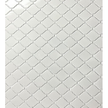 White Arabesque 2x2 Porcelain Lantern Mosaic Wall Backsplash Decorative Tile