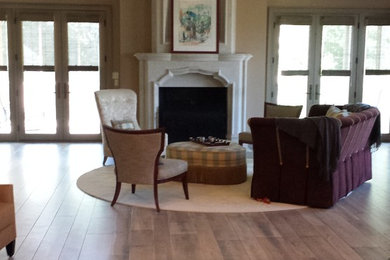 Living room - modern living room idea in Nashville