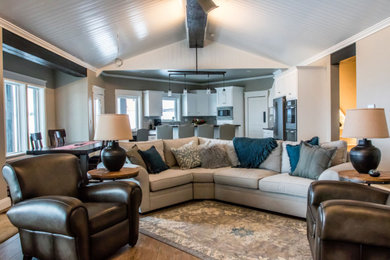 Inspiration for a transitional living room remodel in Boise