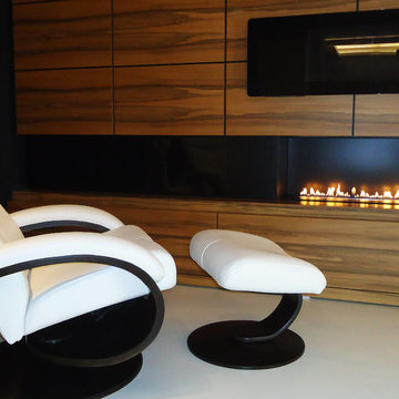 Primefire in casing by Planikaat Barcelona Showroom