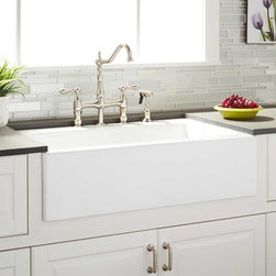 33" ALMERIA CAST IRON FARMHOUSE KITCHEN SINK - Kitchen Sinks