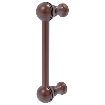 3" Beaded Cabinet Pull, Antique Copper