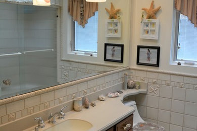 Mid-sized beach style bathroom photo in Other