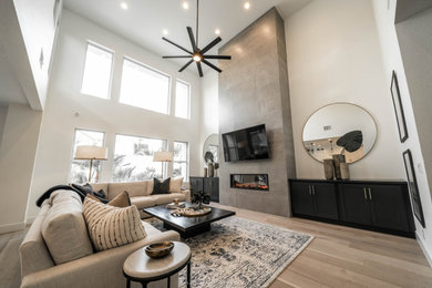 Example of a trendy home design design in Las Vegas