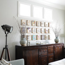 Transitional living room