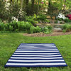 Budge Naples Outdoor Patio Rug, 5' Long x 7' Wide, Royal Blue