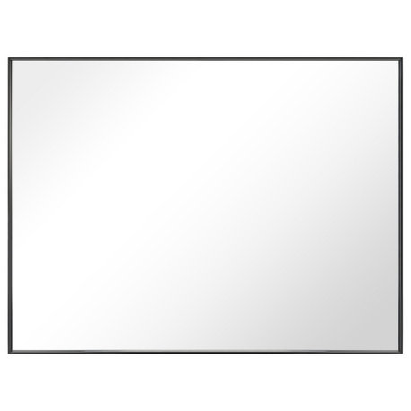 Rectangle Framed Bathroom Vanity Mirror Accent Wall Mirror, Black, 30"x40