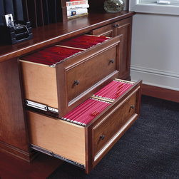 Built-in Home Office File Cabinet - Desk Accessories