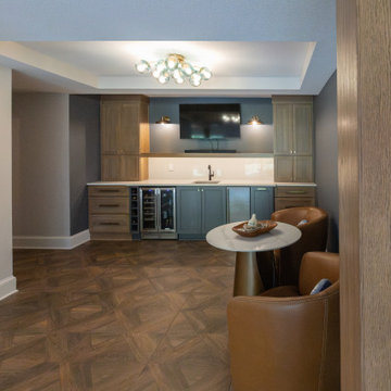 Two-Tiered Basement Designed for Family Fun