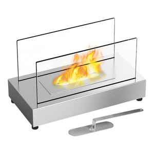 Metropolitan Table Top Ethanol Fireplace Contemporary Tabletop