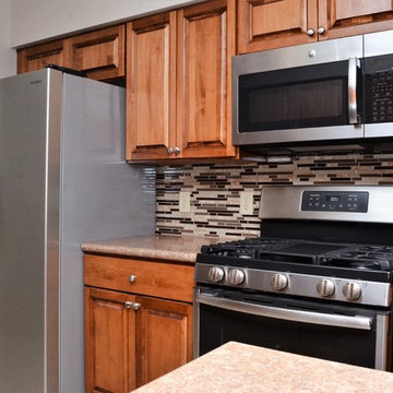 Monticello, IN. Haas Lifestyle Collection, Pecan Maple Kitchen