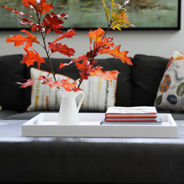 Eclectic Modern Family Home - Front Entrance, Living & Dining Room