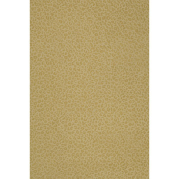 Leopardess Hand-Tufted Responsible Wool Area Rug, Straw, 6' X 9'