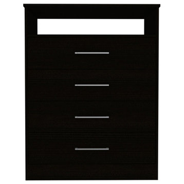 Athens, Dresser, With 4 Drawers, Black Wengue
