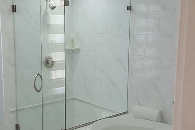 Example of a trendy bathroom design in Other