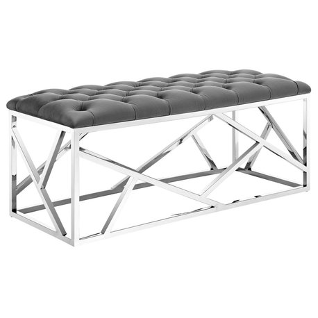 Intersperse Bench, Silver Gray