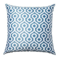 Abstract Ikat Throw Pillow - Decorative Pillows