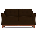 Apt2B - Apt2B Marco Apartment Size Sofa, Dark Chocolate, 60"x37"x32" - Make yourself comfortable on the Marco Apartment Size Sofa. Button-tufted back cushions and a solid wood base give it a sleek, sophisticated, and modern look!