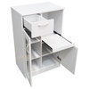 Goblin Kitchen Storage Pantry Cabinet With Adjustable Shelves, White Wood