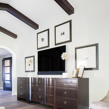 Master Bedroom TV Display | Del Mar Inland Residence