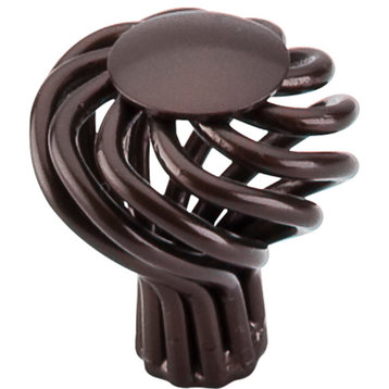 Top Knobs M777 Rounded 1-1/4 Inch Birdcage Cabinet Knob - Oil Rubbed Bronze