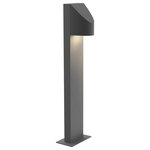 Sonneman - Shear 16" Bollard, Textured Gray, 22" - Beautifully executed forms of sculptural presence and simplicity that are equally at home inside or out.